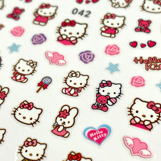 Hello Kitty Nail Art Sticker Decals